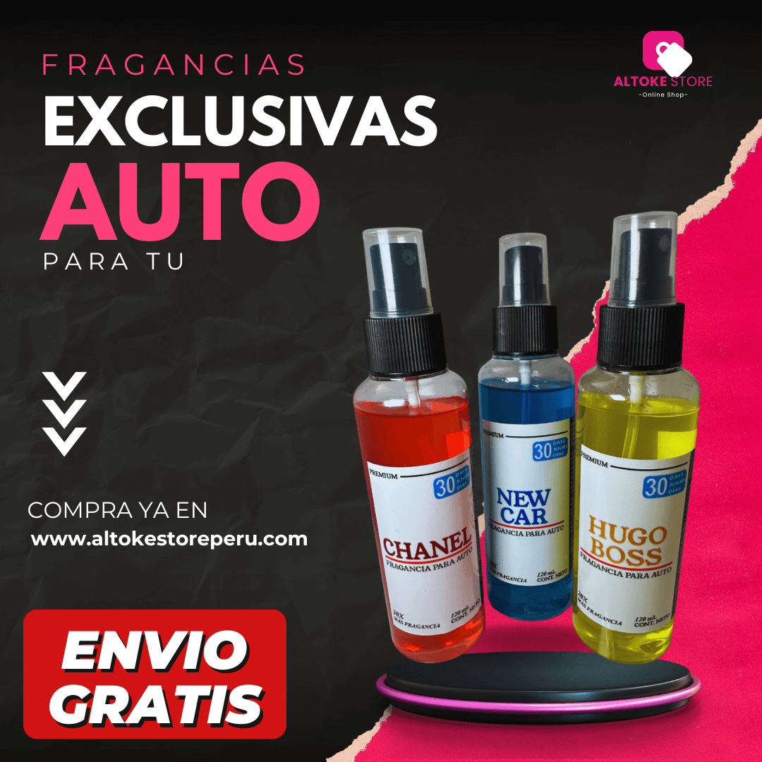 FRAGANCIA PREMIUM PARA AUTO (PACK X3) | ENVÍO GRATIS