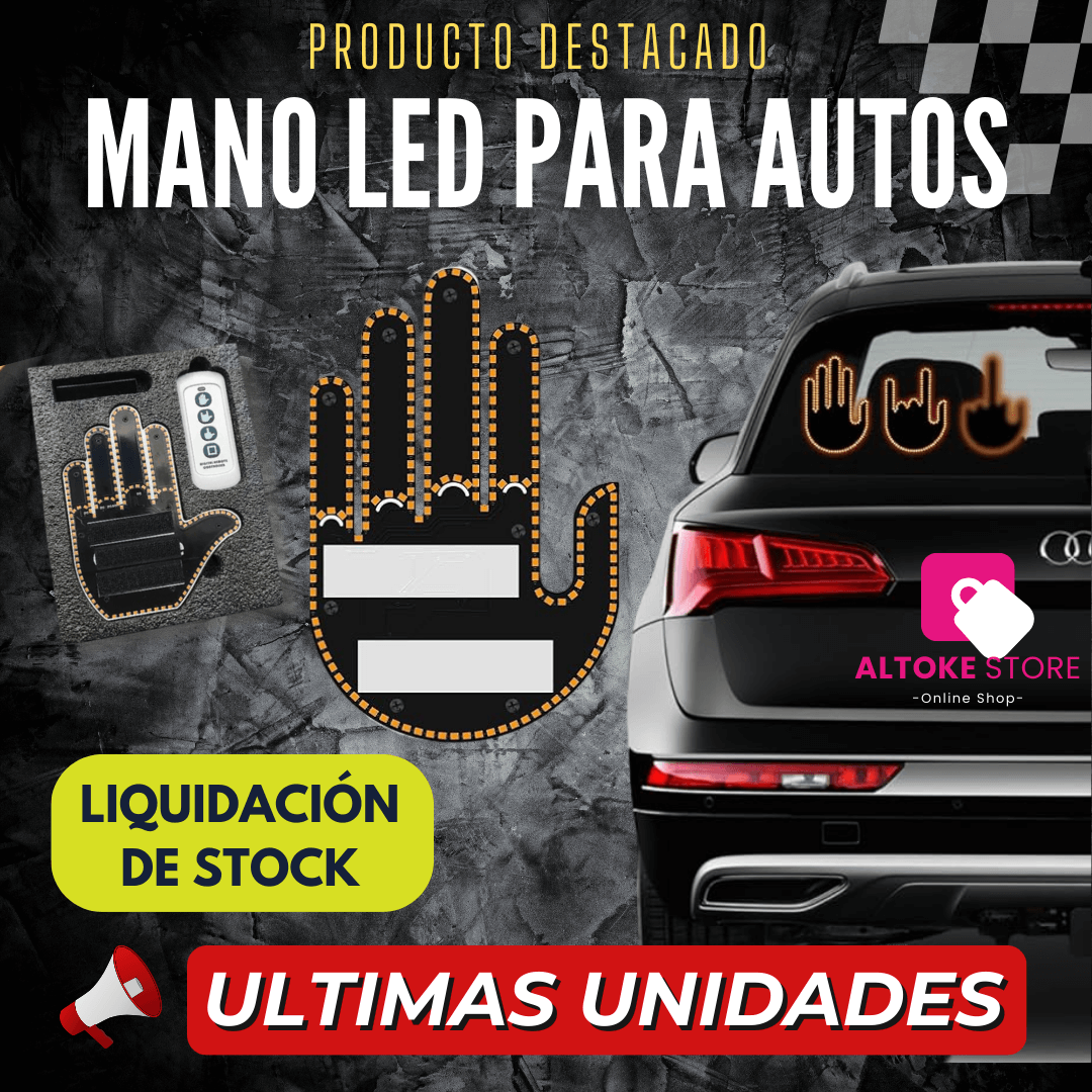 MANO LED PARA AUTO | ULTIMAS UNIDADES