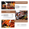 KIT ACCESORIOS Y UTENSILIOS PARA PARRILLA -ACERO INOXIDABLE | ENVÍO GRATIS