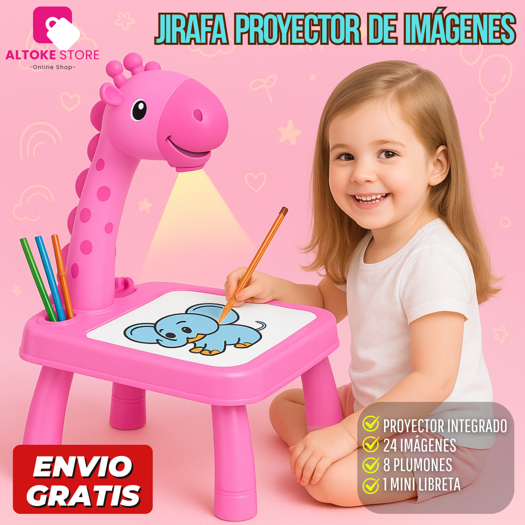 JIRAFA CON PROYECTOR INTELIGENTE DE DIBUJOS| ENVÍO GRATIS
