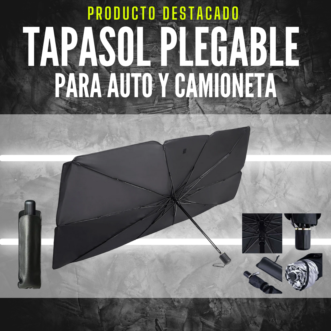 TAPASOL PLEGABLE PARA AUTO O CAMIONETA | ENVÍO GRATIS